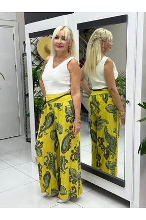 شلوار رنگی زنانه کتان Punta Otantik - کد 870494812
