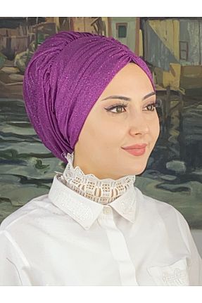روسری صورتی شیفون BUTİKAMBAR - کد 870500176