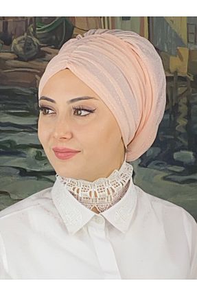 روسری صورتی شیفون BUTİKAMBAR - کد 870500155
