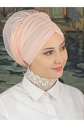 روسری صورتی شیفون BUTİKAMBAR - کد 870500155