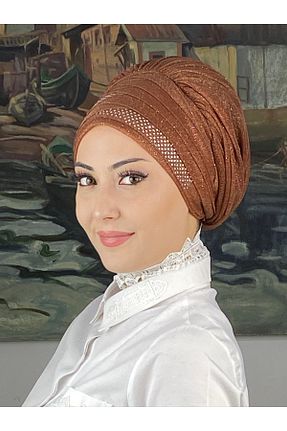 روسری متالیک شیفون BUTİKAMBAR - کد 870509144