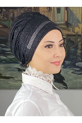 روسری مشکی شیفون BUTİKAMBAR - کد 870502975