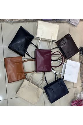 کیف دوشی بژ زنانه چرم مصنوعی SHIKIRTI - کد 870510090