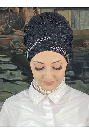 روسری مشکی شیفون BUTİKAMBAR - کد 870502975