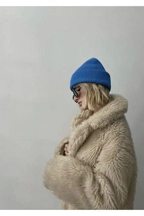 کلاه پشمی آبی زنانه اکریلیک MinaCarin - کد 870504938