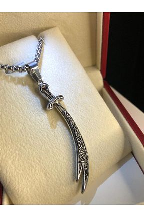 گردنبند استیل ( فولاد ) سفید زنانه استیل ضد زنگ vogutima - کد 870520952