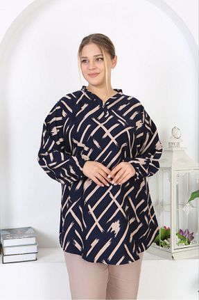 تونیک سایز بزرگ زرشکی زنانه بافتنی Genel Markalar - کد 870787604