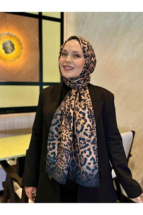 شال سرمه ای زنانه پنبه ای locella - کد 870526966