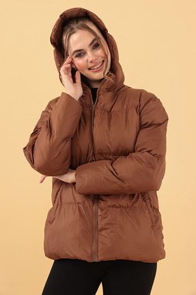 کاپشن قهوه ای زنانه رگولار Transacoustic - کد 870531583
