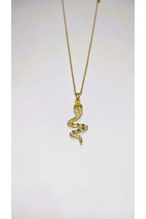 گردنبند استیل ( فولاد ) طلائی زنانه استیل ضد زنگ Bijutek - کد 870524028