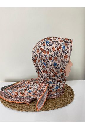 روسری بژ پنبه ای Şehr i sultan - کد 870538106
