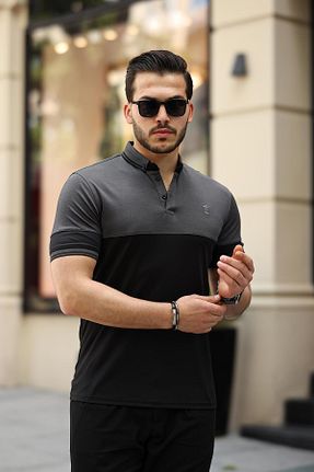 پولوشرت طوسی مردانه پنبه پلی استر Miron - کد 809726323
