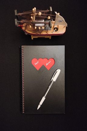دفتر مشکی Sert Tasarım Siyah Defter - کد 80746077