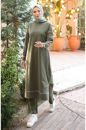 شلوار کرمگن خاکی زنانه sefamerve - کد 870551529