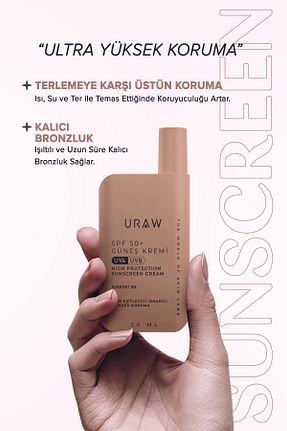 کرم ضد آفتاب صورت SPF 50 + Uraw - کد 803998370