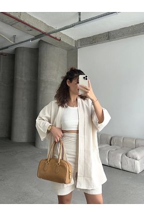 ست بالاتنه و پائین تنه قهوه ای زنانه بافتنی Pullaps - کد 870613308
