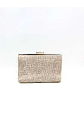 کیف مجلسی طلائی زنانه پارچه ای melezzi - کد 870612966