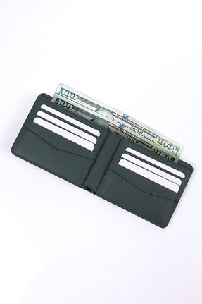 کیف پول سبز مردانه سایز متوسط fubileather - کد 870602292