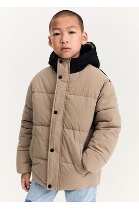 کاپشن بژ بچه گانه رگولار MANGO Kids - کد 871379251