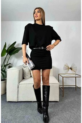 لباس مشکی زنانه بافتنی Ecenin Favorileri - کد 804656526