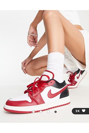کفش اسنیکر قرمز زنانه بند دار Nike - کد 863149311