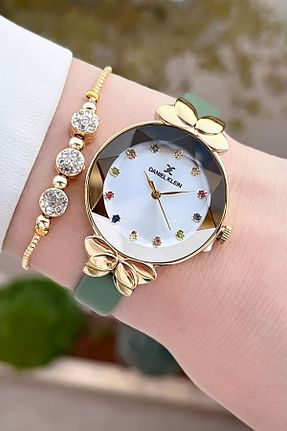 ساعت مچی زرد زنانه 31-34 میلی متر Daniel Klein - کد 871055867