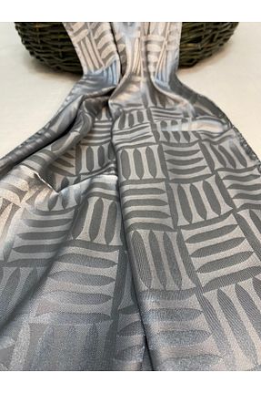 شال طوسی زنانه ابریشم BeyceModa - کد 870680961