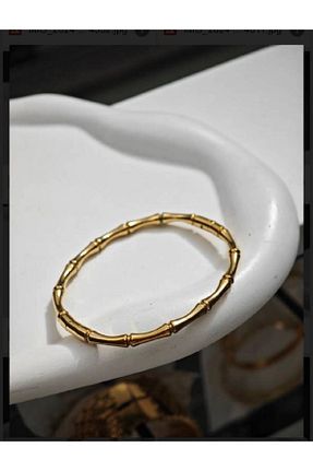 دستبند استیل (فولاد) طلائی زنانه استیل (فولاد) Seher - کد 844897804