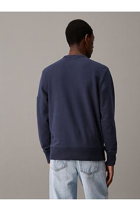 سوئیشرت سرمه ای مردانه ساده Calvin Klein - کد 858915303