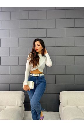 بلوز سفید زنانه ساده SHAWY - کد 870730424