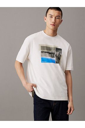 تیشرت بژ مردانه رگولار Calvin Klein - کد 864753415