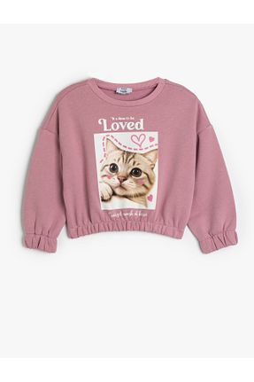 سوئیشرت بنفش بچه گانه Animal Koton - کد 871117776
