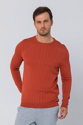پلیور نارنجی مردانه رگولار Cekmon - کد 754875553