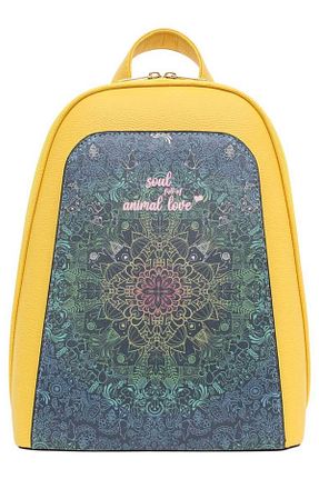 کوله پشتی زرد زنانه چرم مصنوعی Dogo - کد 356156661