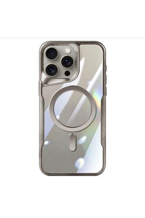 کاور و قاب طوسی iPhone 15 Pro Max Fibaks - کد 858716592