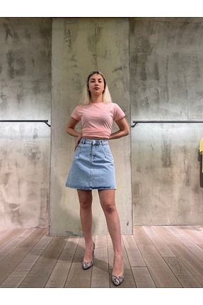 دامن آبی زنانه جین Vigoss Jeans - کد 469868271