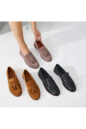 کفش لوفر مشکی زنانه چرم خالص Sole Sisters - کد 863040268