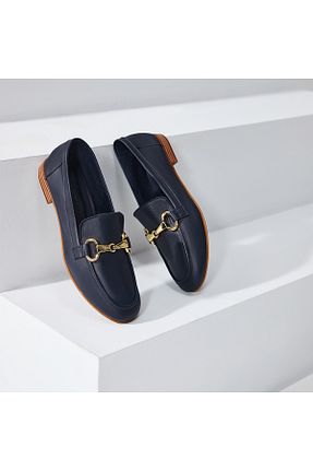 کفش لوفر آبی زنانه چرم خالص Sole Sisters - کد 867609060