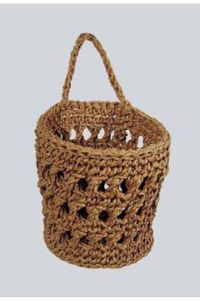 ژاردینیر قهوه ای 9 cm Mai Handmade - کد 870815924