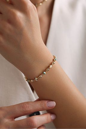 دستبند طلا طلائی زنانه 14 عیار Gianfranco - کد 871163154