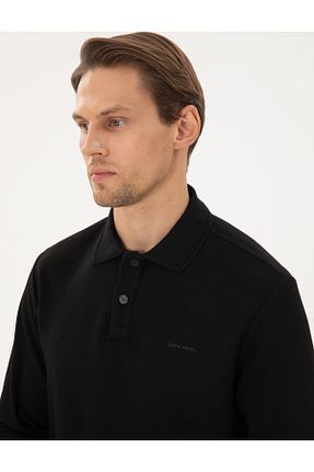 سوئیشرت قهوه ای مردانه ساده Pierre Cardin - کد 870832533