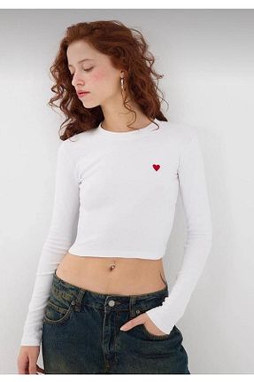 بادی سفید زنانه یقه دوچرخه majorbe - کد 870841101