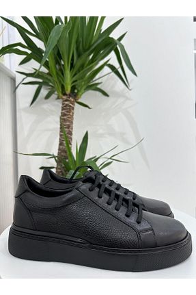 کفش کژوال مشکی مردانه چرم خالص Klay Shoes - کد 870926147