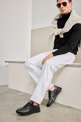 کفش کژوال مشکی مردانه چرم خالص Ziya - کد 767312921