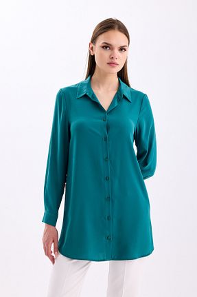 پیراهن سبز زنانه رگولار PASTELASTORE - کد 835497337
