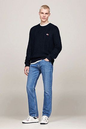 پلیور آبی مردانه ساده Tommy Hilfiger - کد 861038301