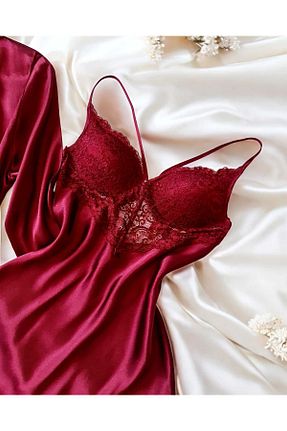 ست لباس راحتی زرشکی زنانه ساده cdh çeyize dair herşey - کد 870863236