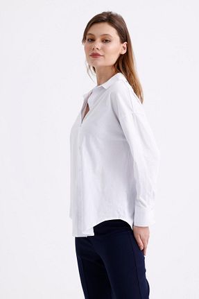 پیراهن سفید زنانه رگولار PASTELASTORE - کد 844594221
