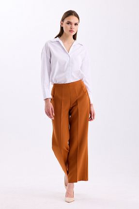 شلوار قهوه ای زنانه مخلوط پلی استر PASTELASTORE - کد 835915195