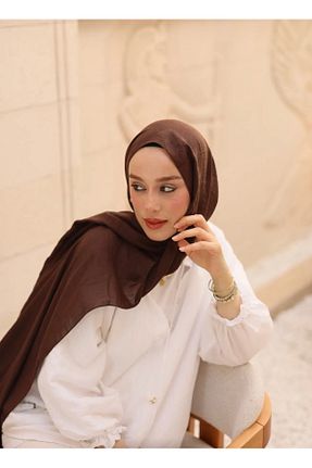 شال قهوه ای زنانه پنبه ای MODA - کد 870861475